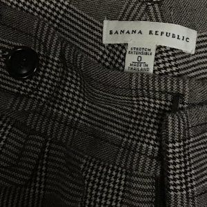 ( Smoke Free ) Plaid Tweed Banana Republic Slacks
